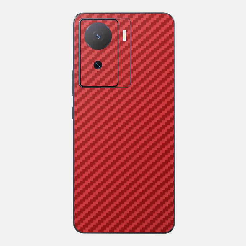 Carbon Fibre Red Glass Back