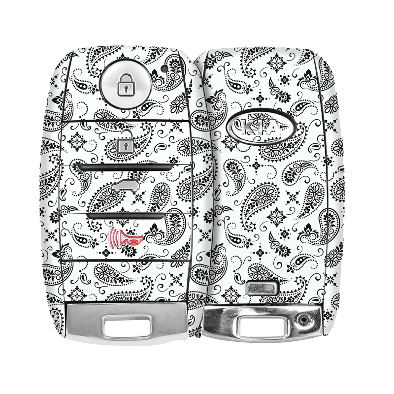 White Paisley Key-1