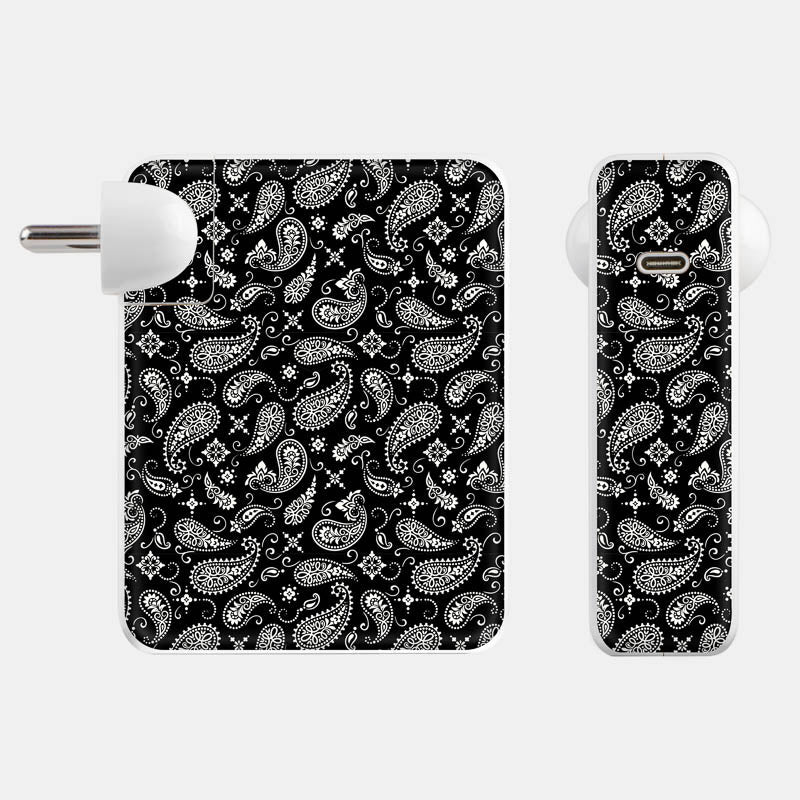 Black Paisley Full Body