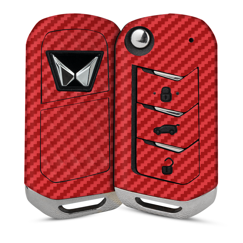 Carbon Fibre Red Key-1