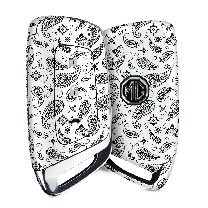 White Paisley Key-1