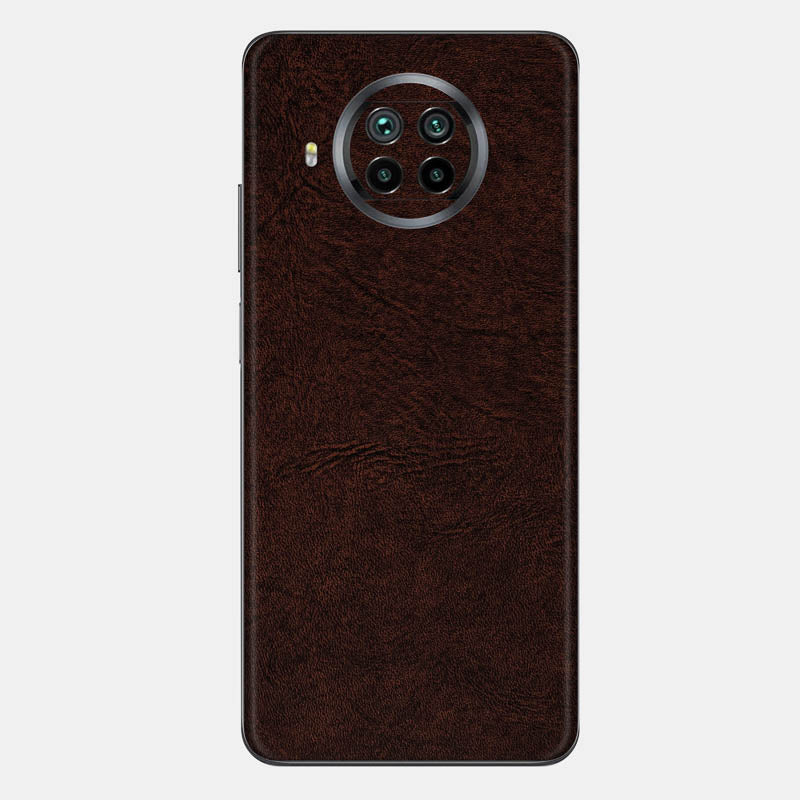 Brown Leather Glass Back