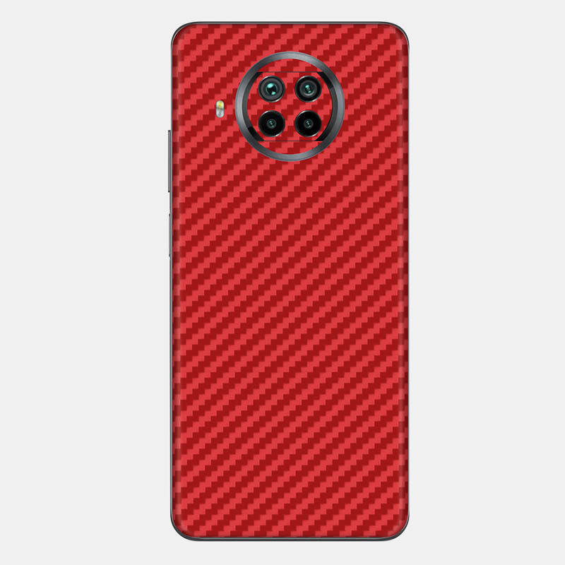 Carbon Fibre Red Glass Back