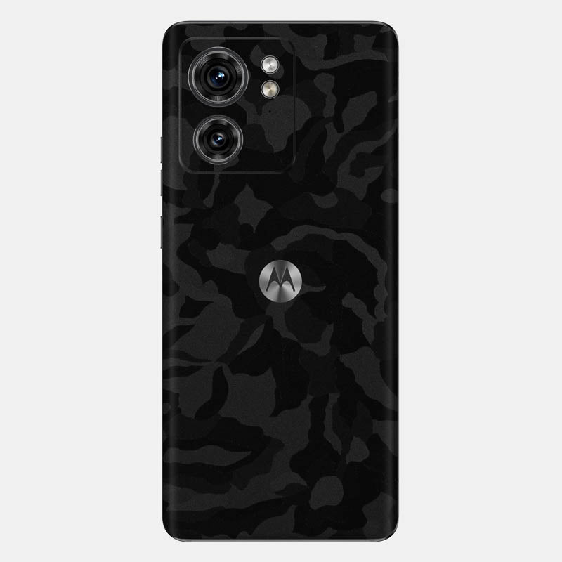 Black Camo Glass Back