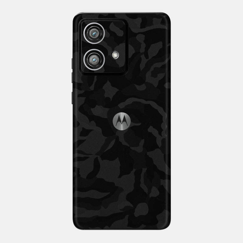 Black Camo Glass Back