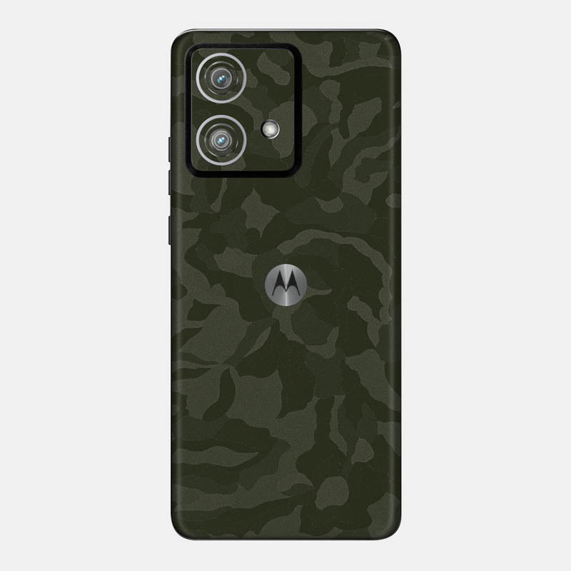 Green Camo Glass Back