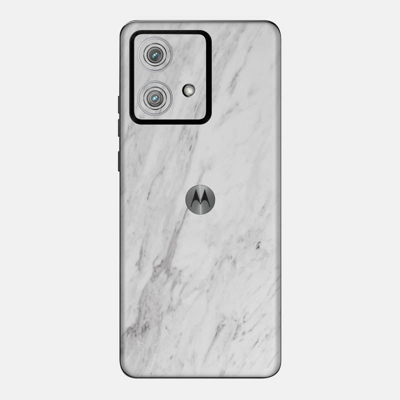 White Marble Glass Back