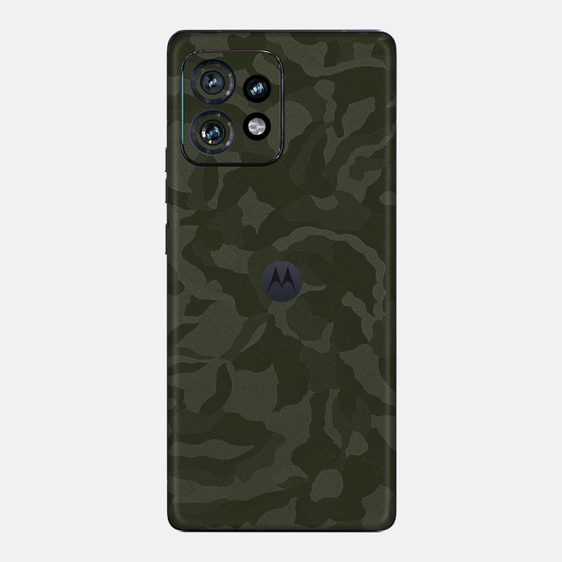 Green Camo Glass Back