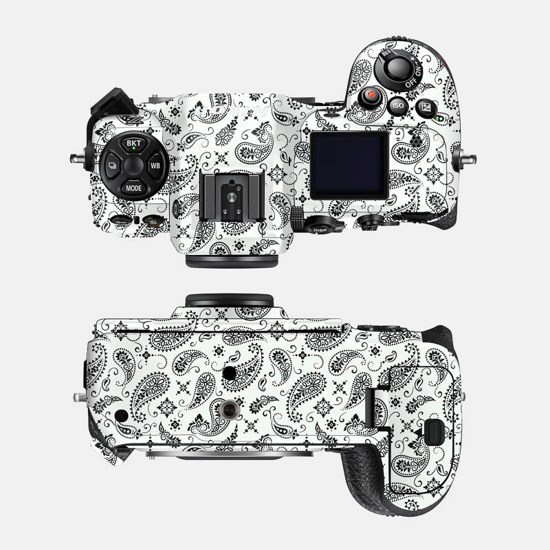 White Paisley Full Body