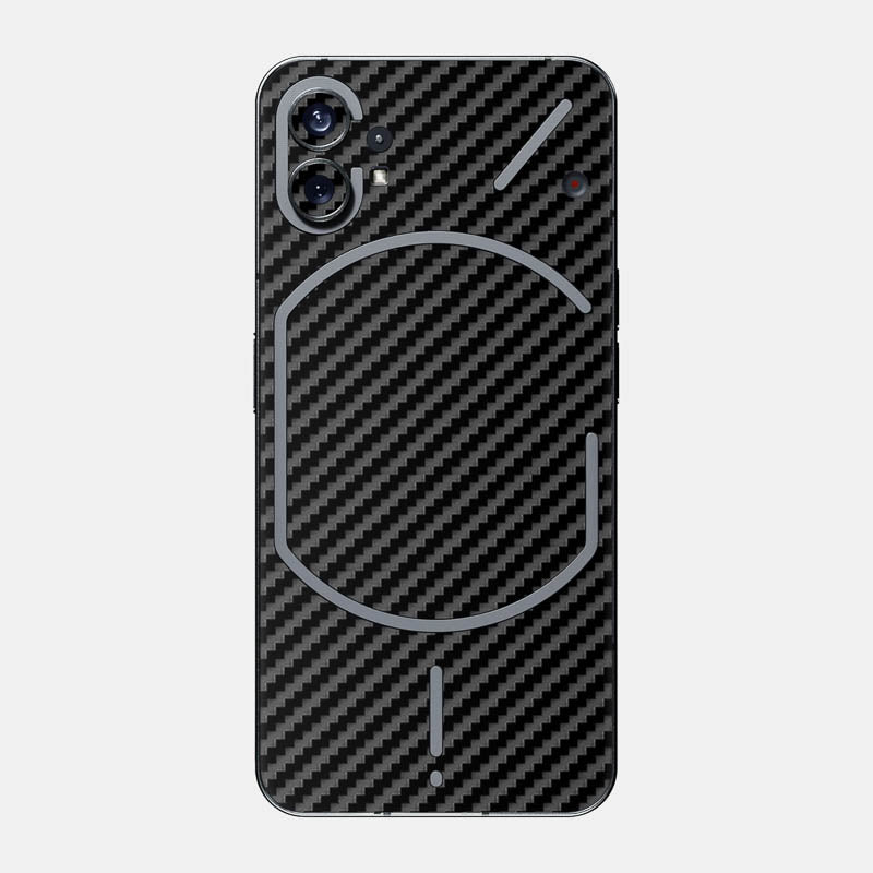 Carbon Fibre Black Glass Back