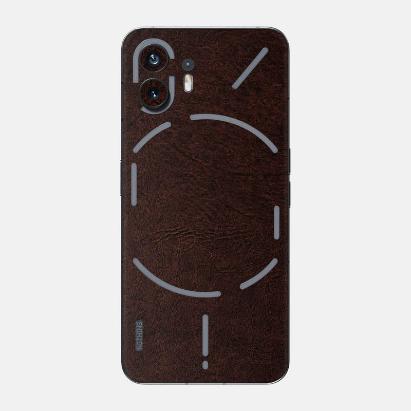 brown leather Glass Back