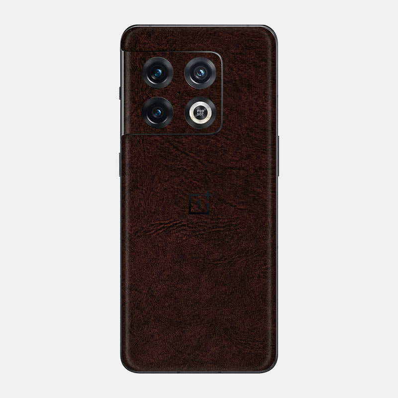 Brown Leather Glass Back