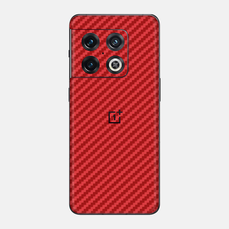 Carbon Fibre Red Glass Back