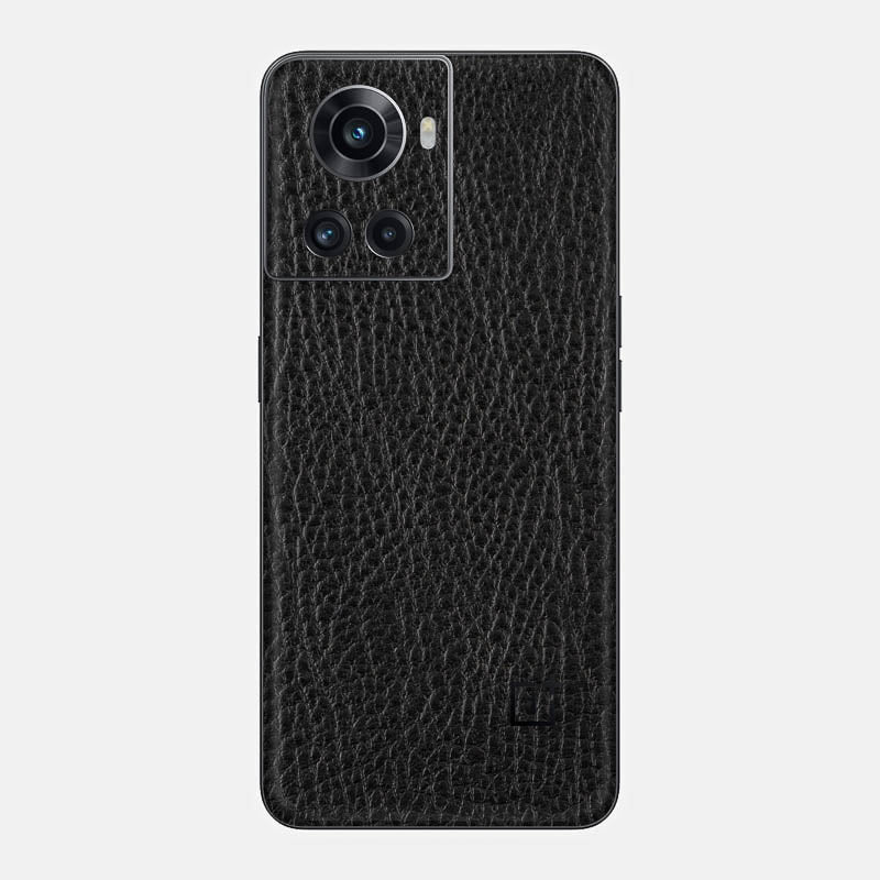 Black Leather Glass Back