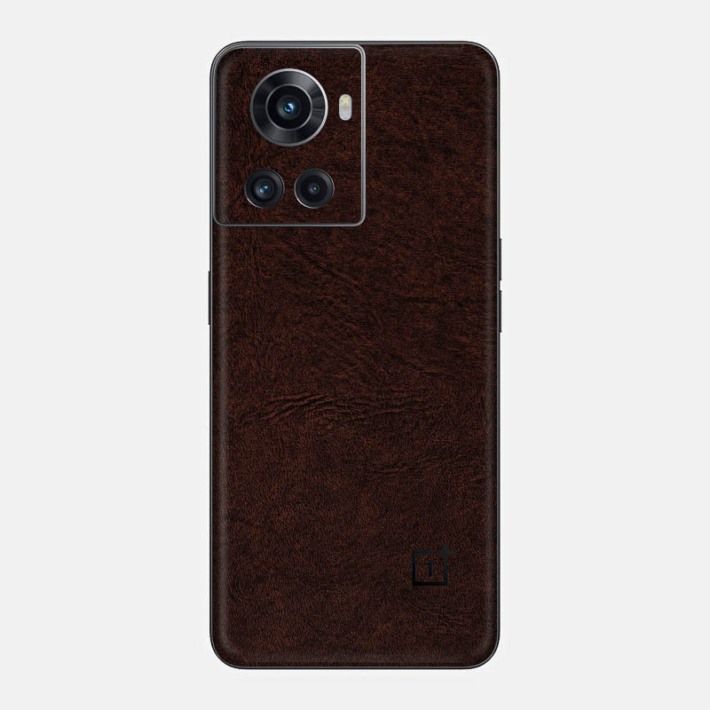 Brown Leather Glass Back