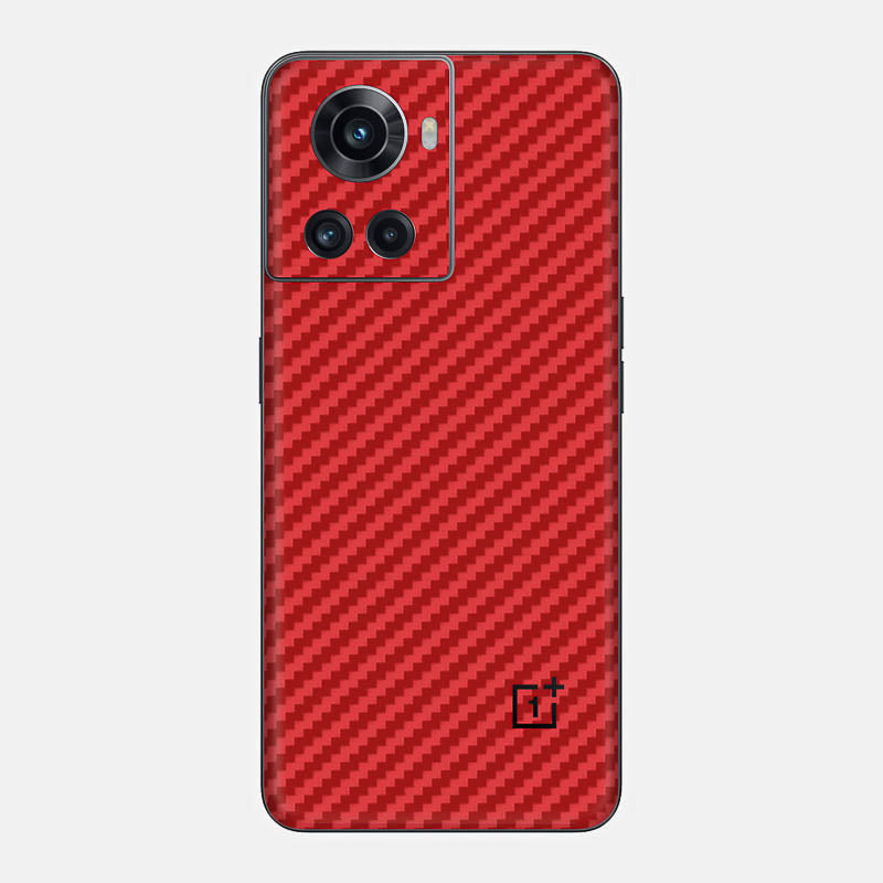 Carbon Fibre Red Glass Back