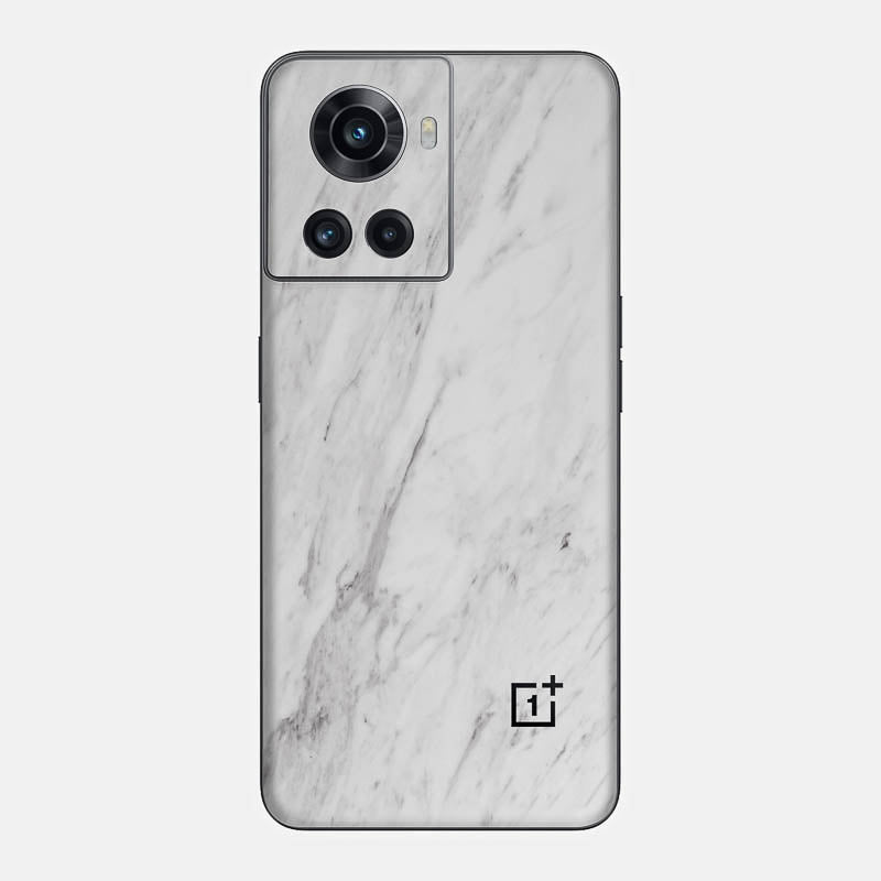 White Marble Glass Back