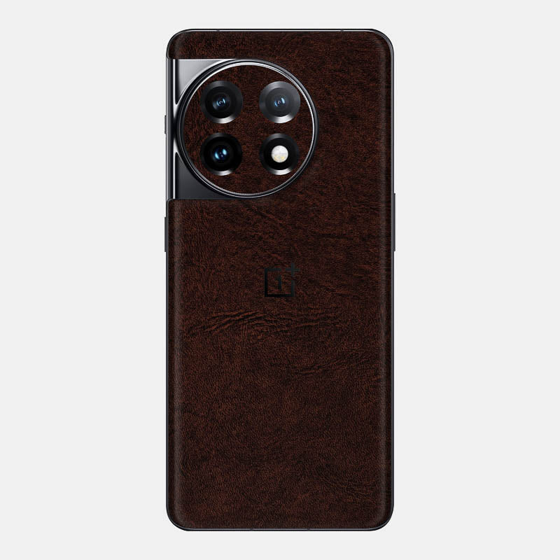 Brown Leather Glass Back