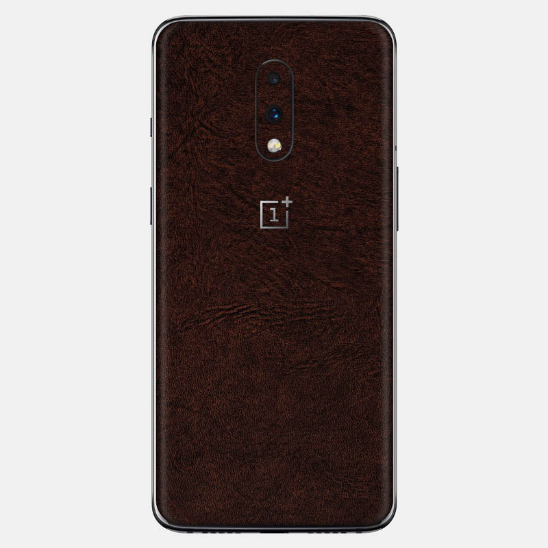 Brown Leather Glass Back