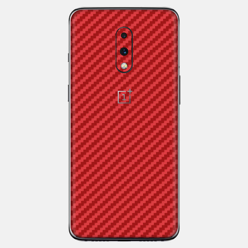 Carbon Fibre Red Glass Back