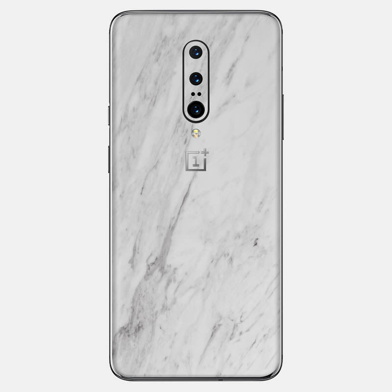 White Marble Glass Back