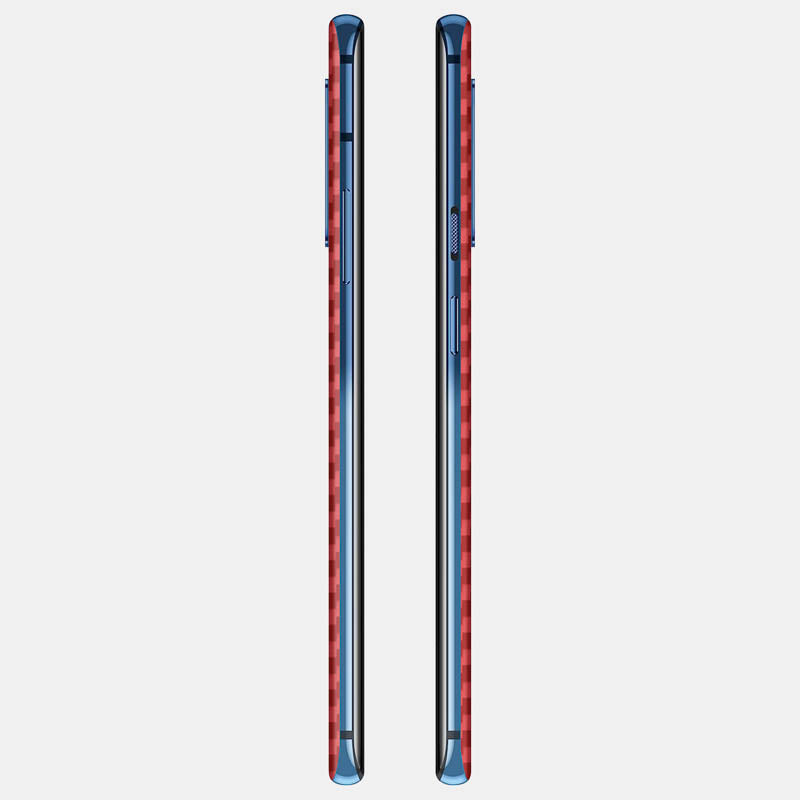Carbon Fibre Red Glass Back