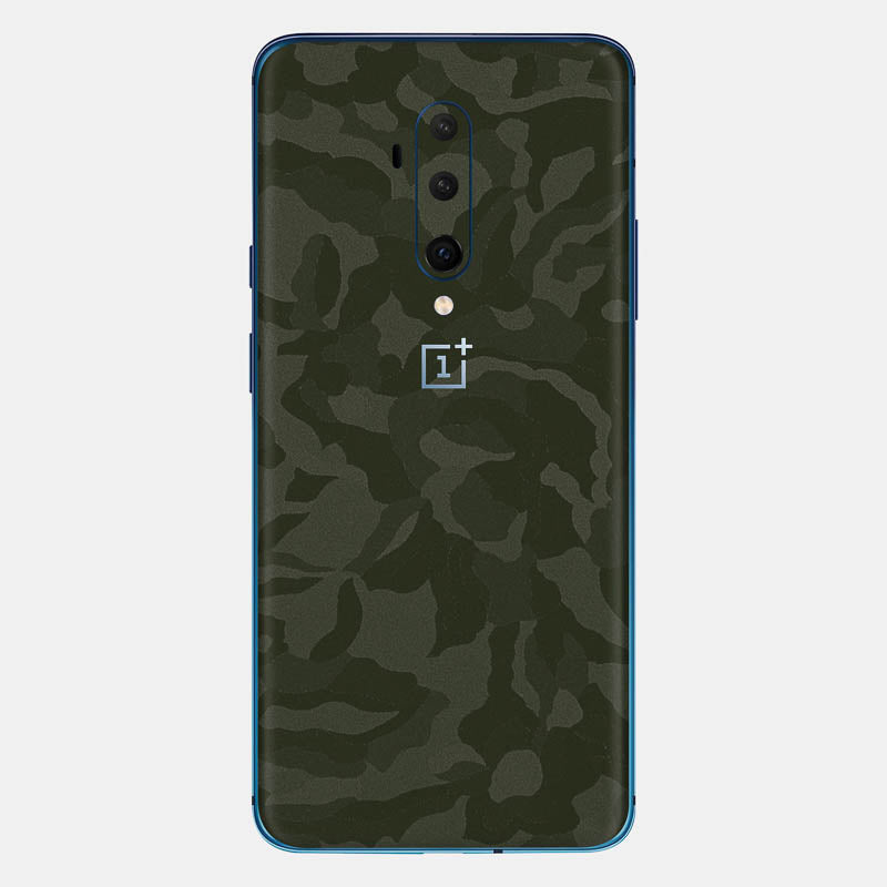 Green Camo Glass Back
