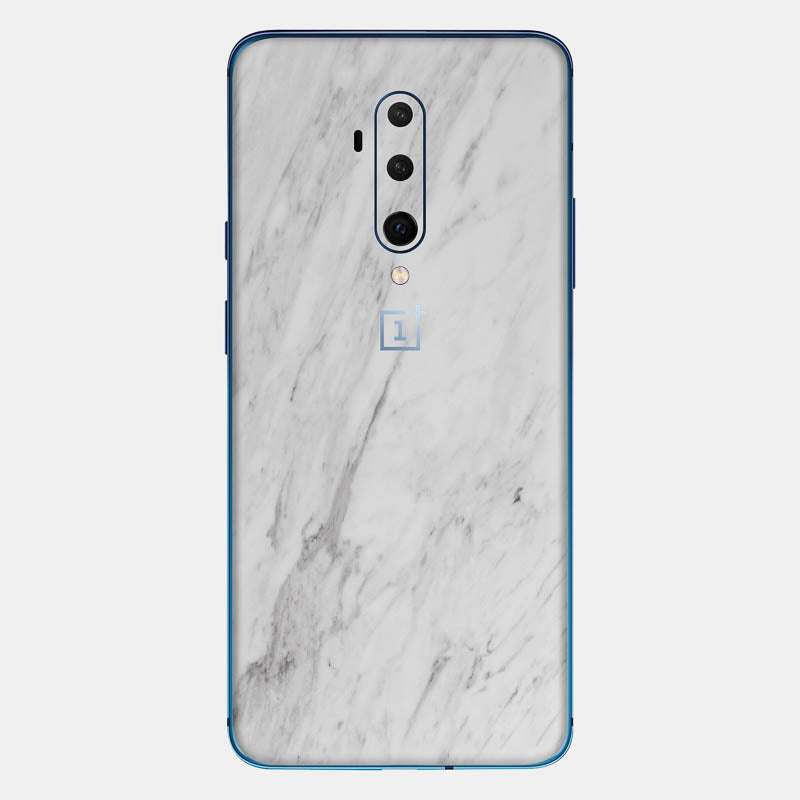 White Marble Glass Back