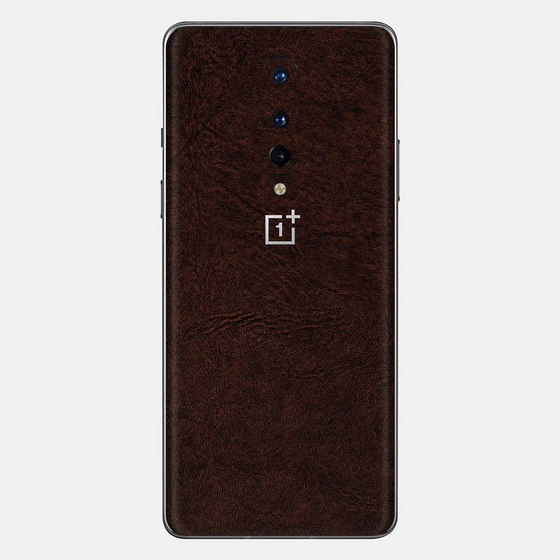 Brown Leather Glass Back