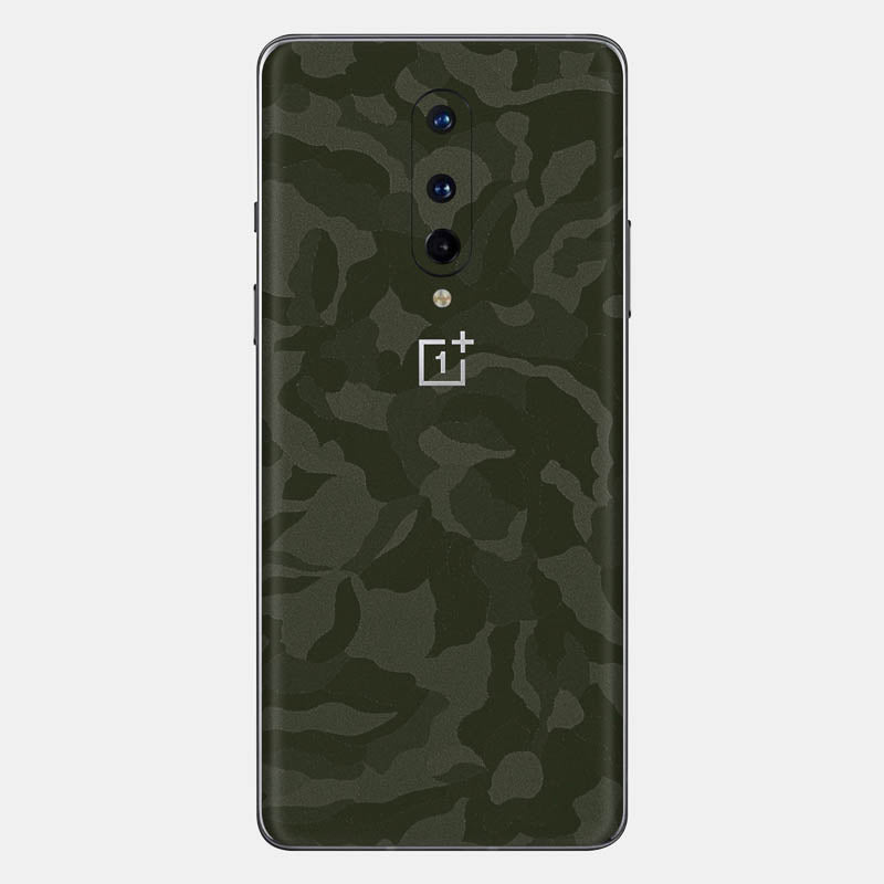Green Camo Glass Back