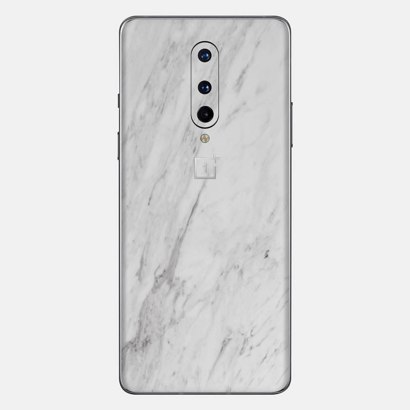White Marble Glass Back