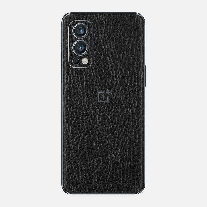 Black Leather Glass Back