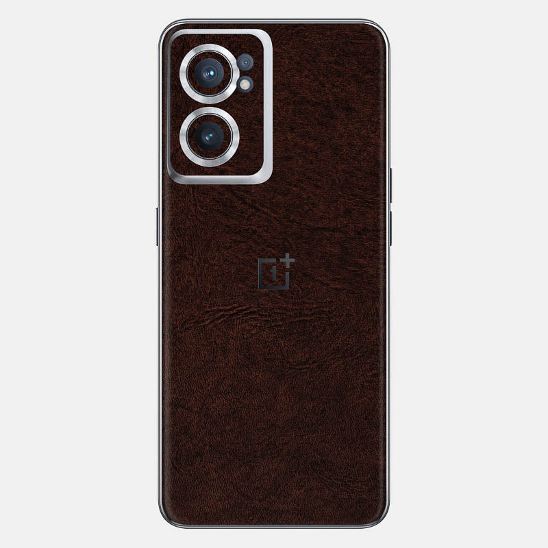 Brown Leather Glass Back