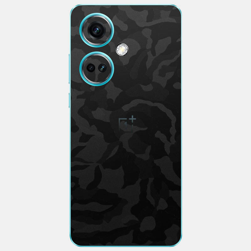 Black Camo Glass Back