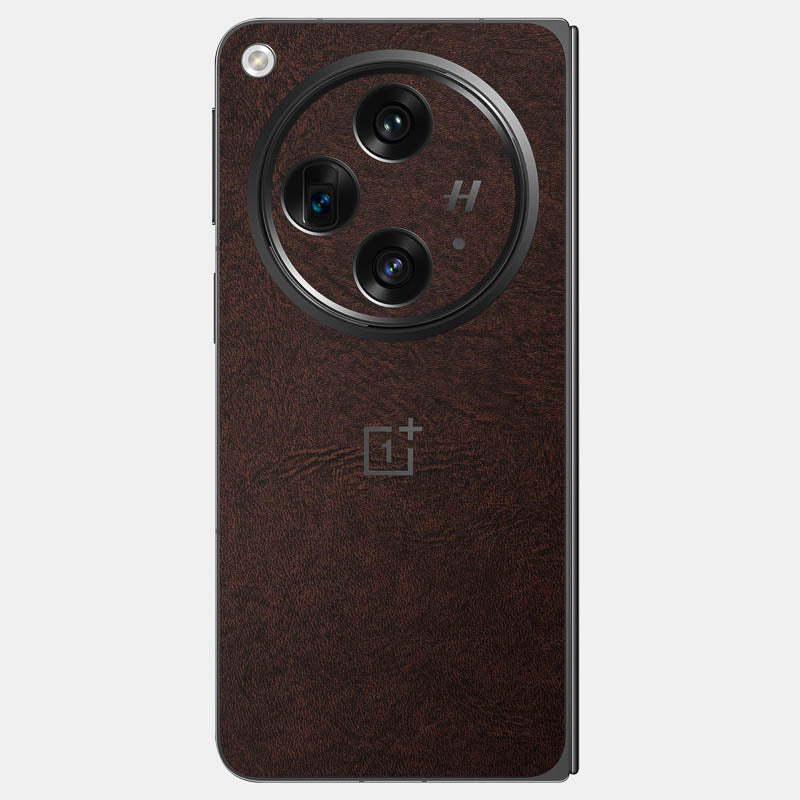 Brown Leather Glass Back