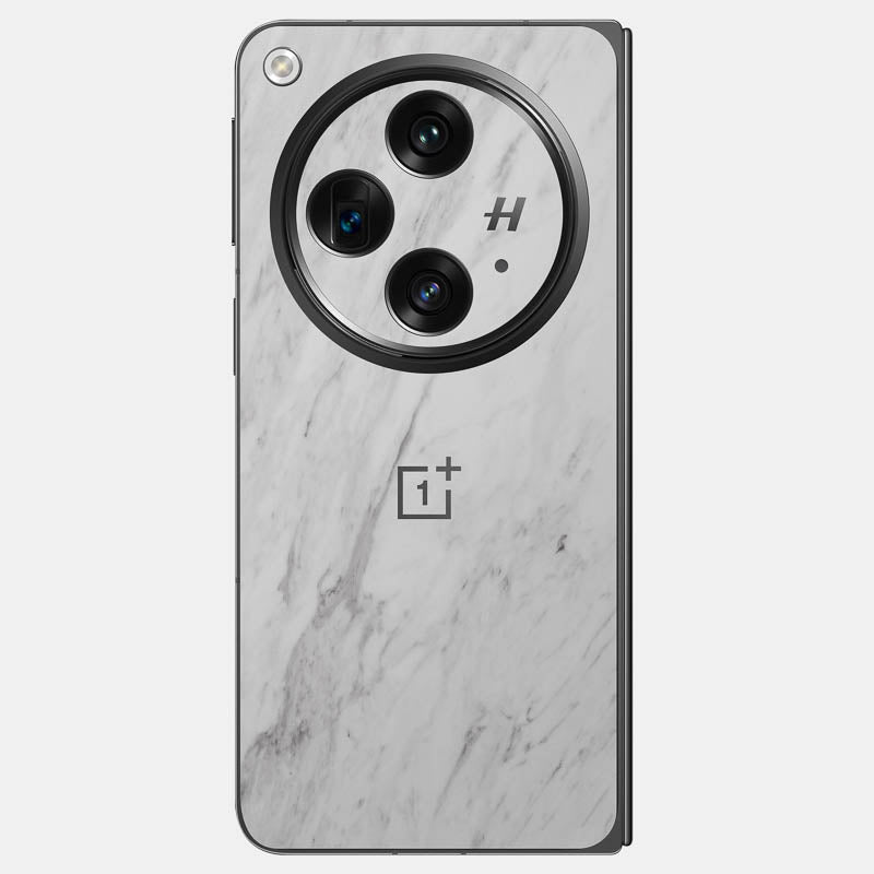 White Marble Glass Back