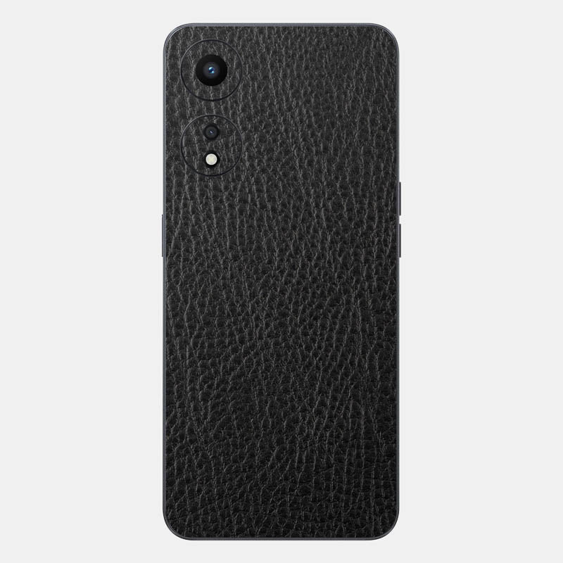 Black Leather Glass Back