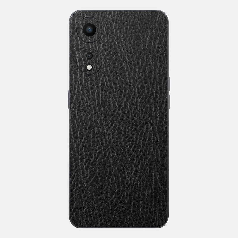 Black Leather Glass Back