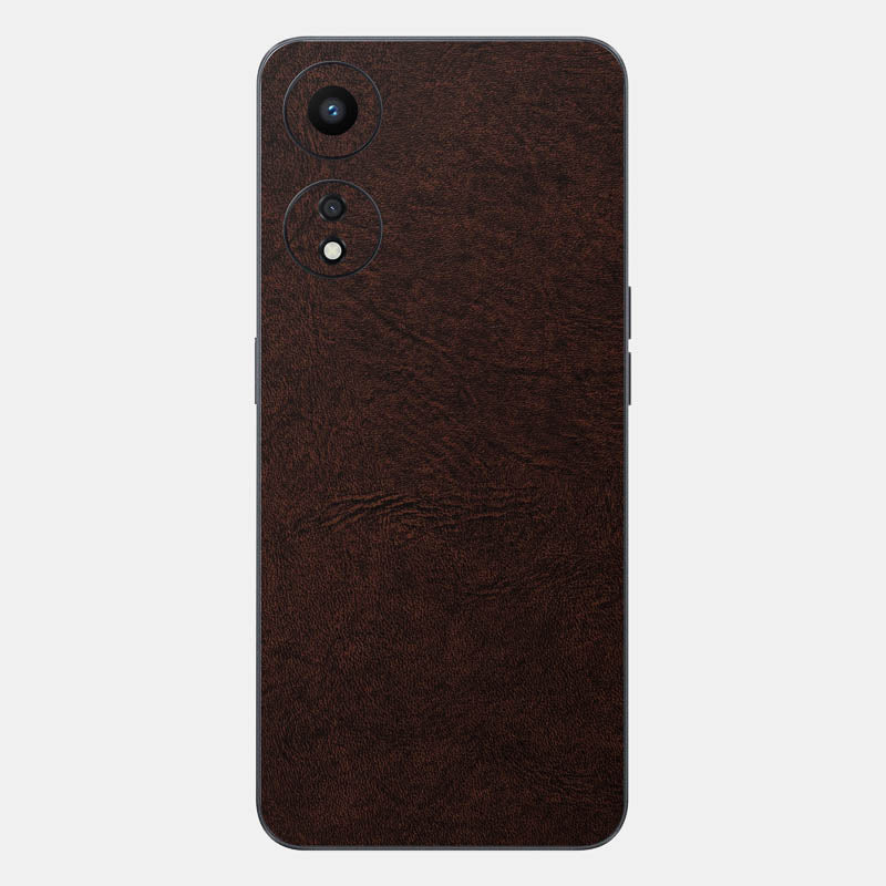 Brown Leather Glass Back