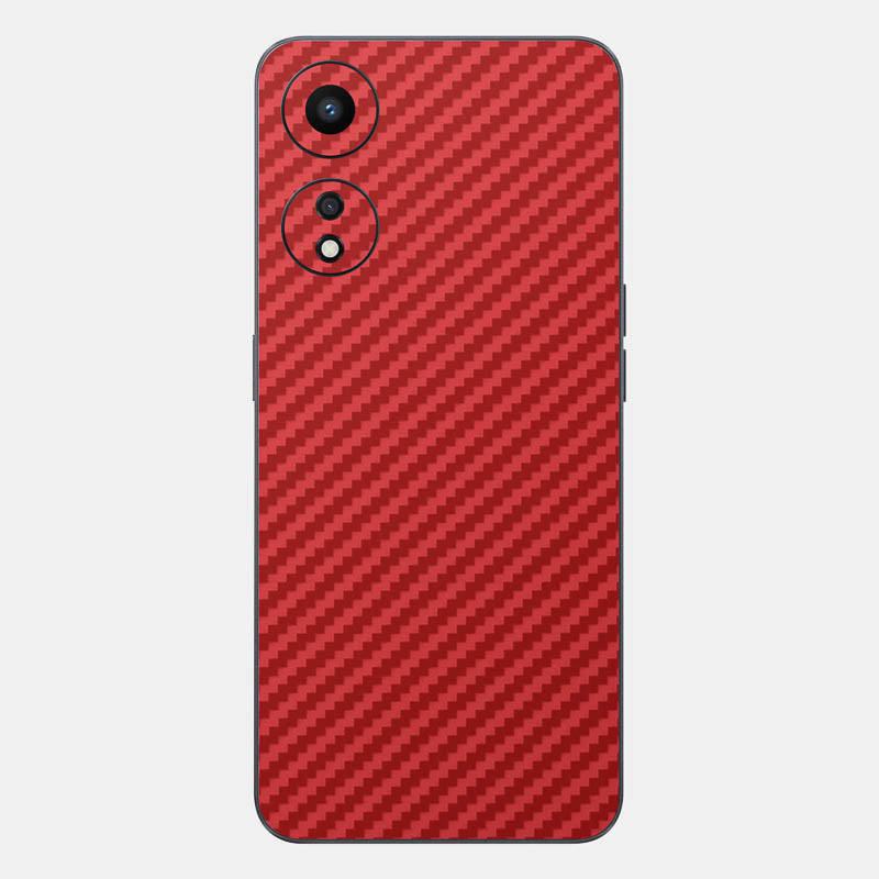 Carbon Fibre Red Glass Back