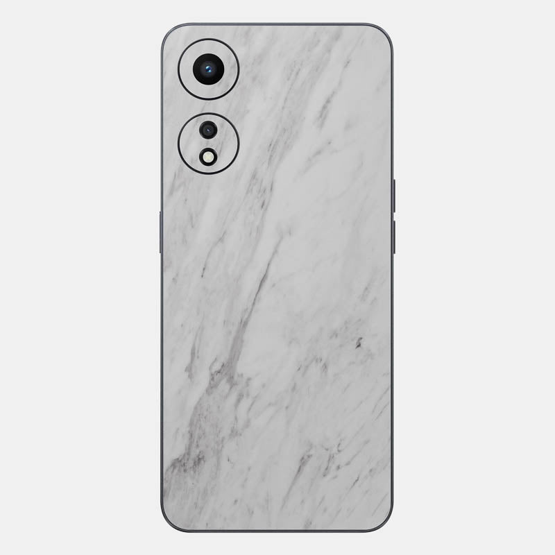 White Marble Glass Back