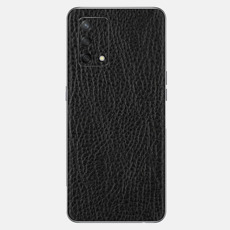 Black Leather Glass Back