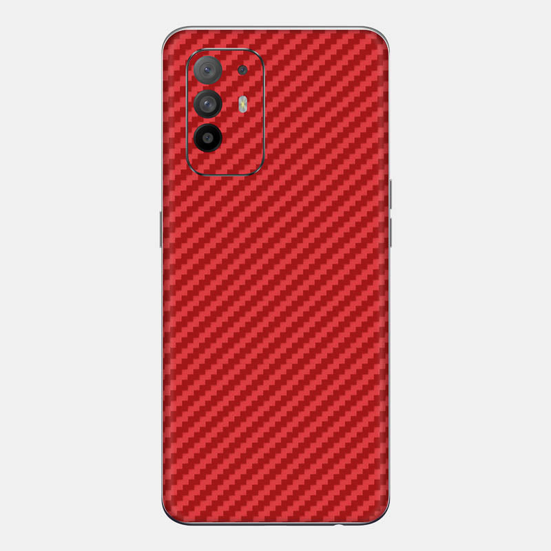 Carbon Fibre Red Glass Back