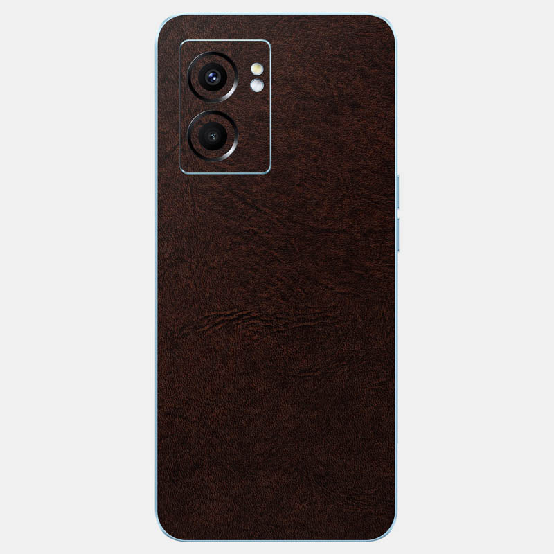 Brown Leather Glass Back