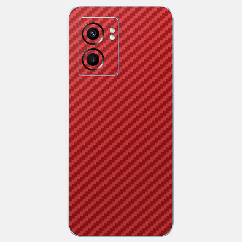 Carbon Fibre Red Glass Back