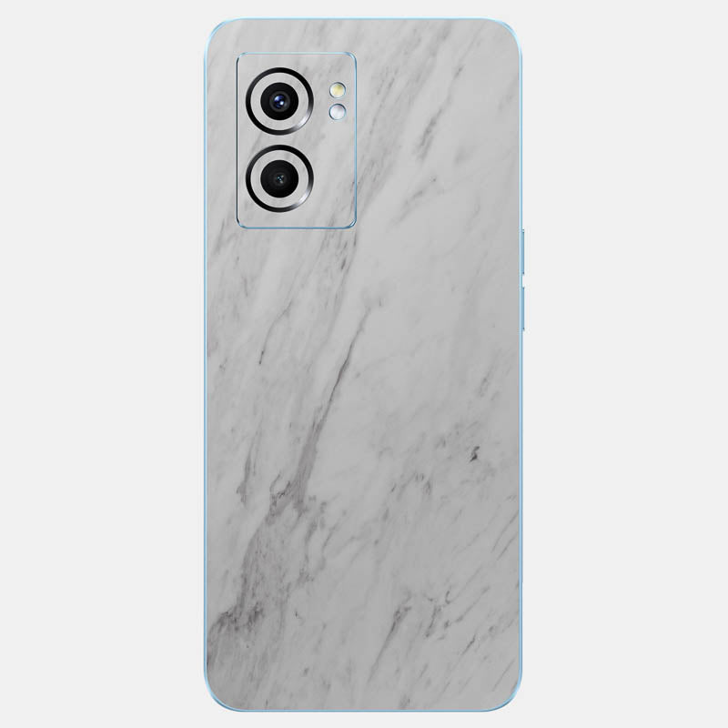 White Marble Glass Back