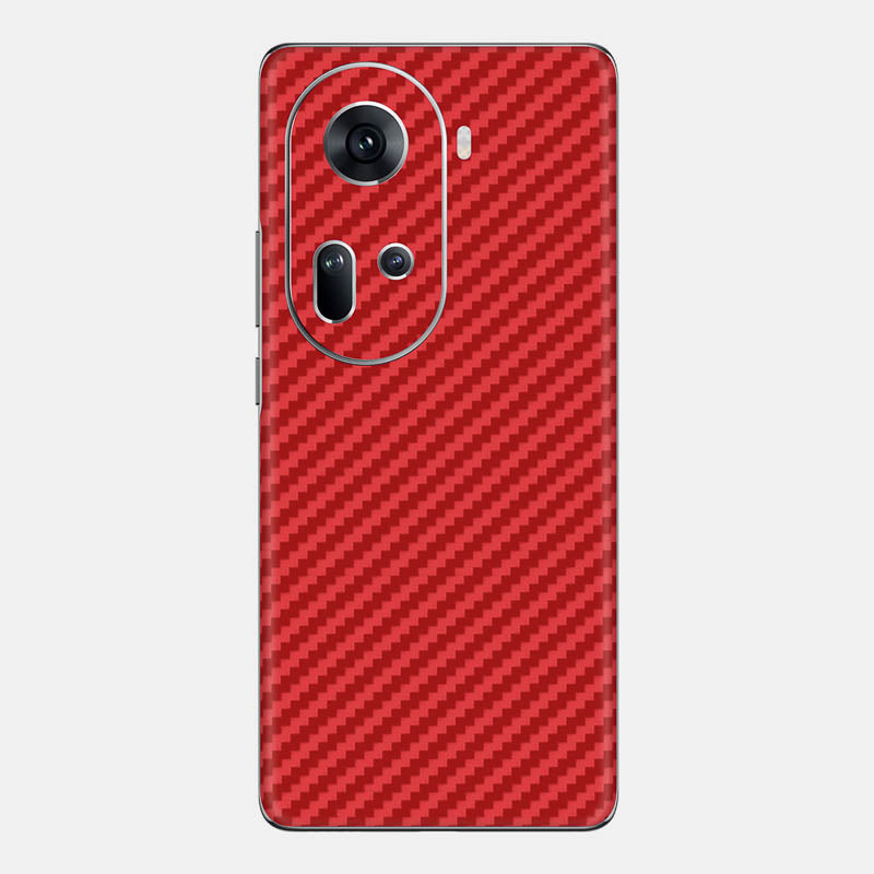 Carbon Fibre Red Glass Back