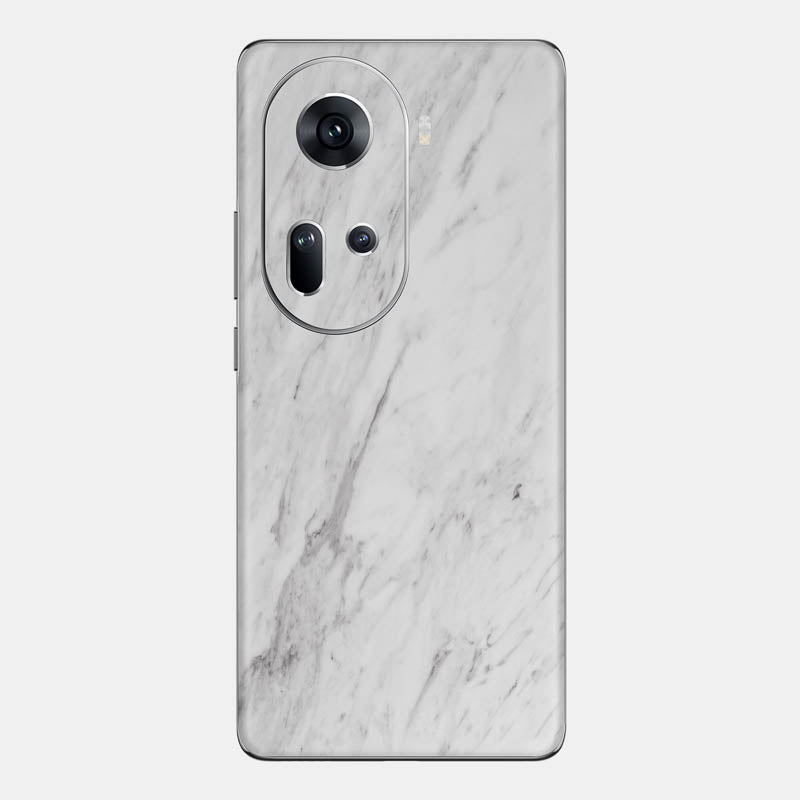 White Marble Glass Back