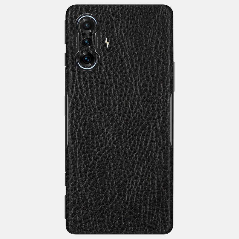 Black Leather Glass Back