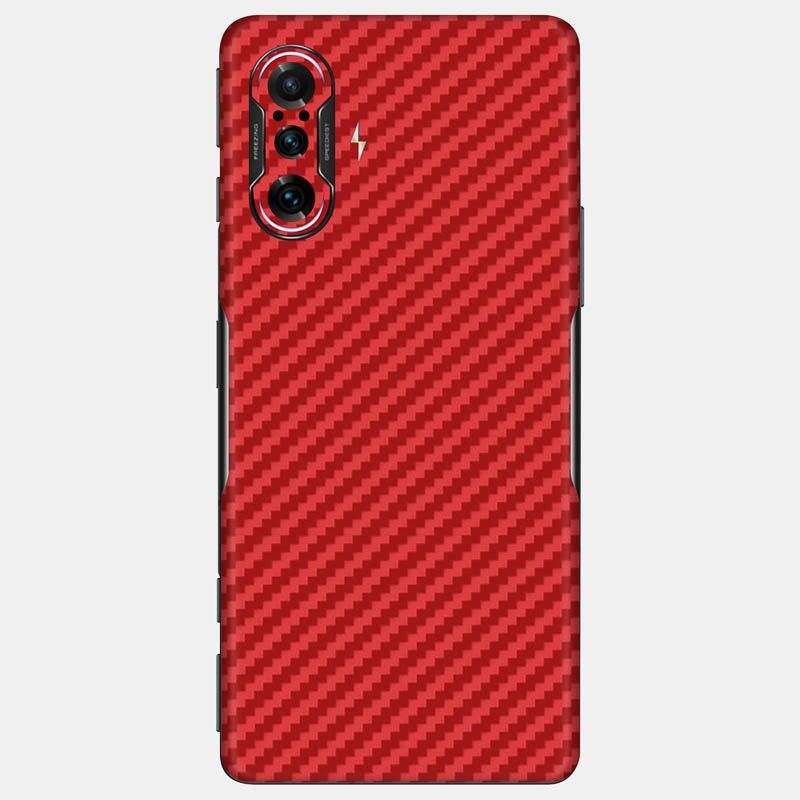 Carbon Fibre Red Glass Back